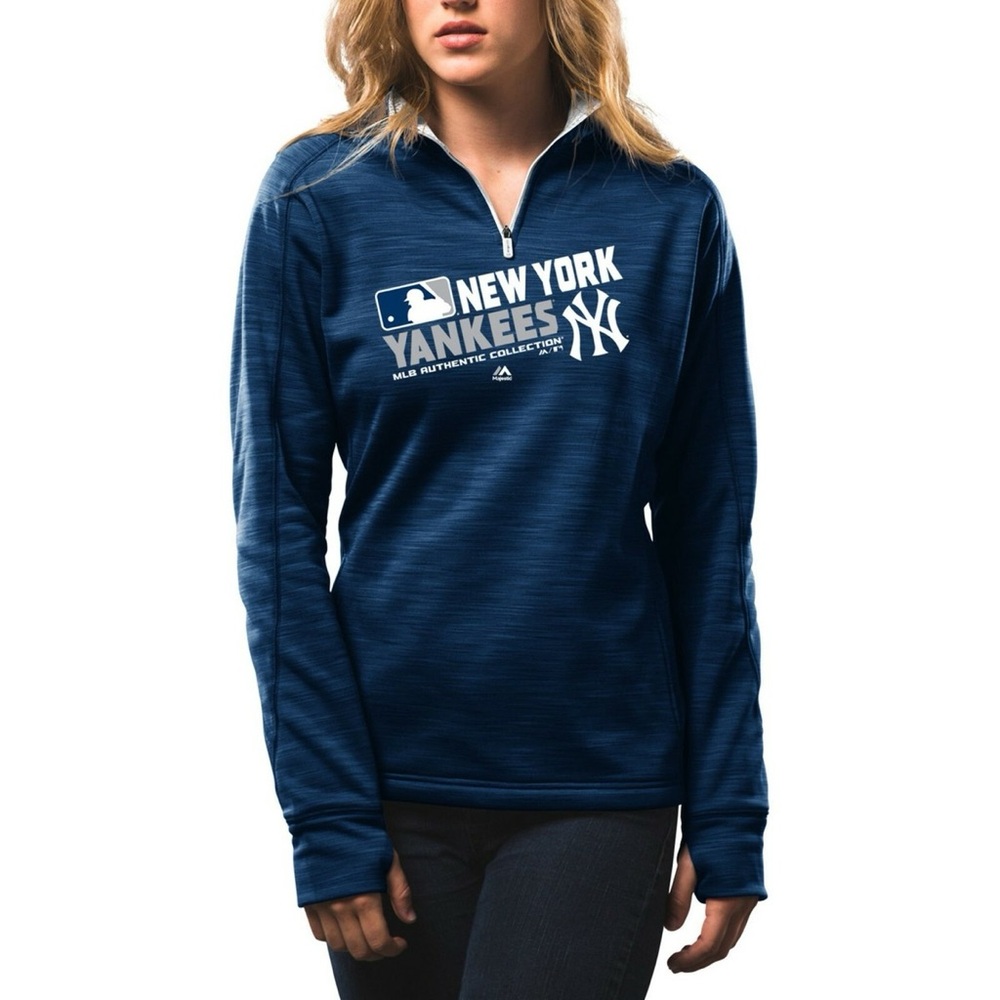 NY Yankees Majestic Blue Long Sleeve Sweatshirt NWOT